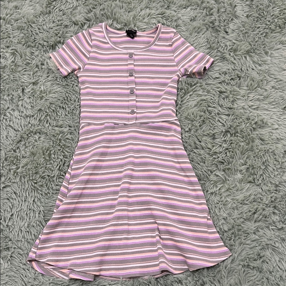 Art Class Pink and White Striped Dress
